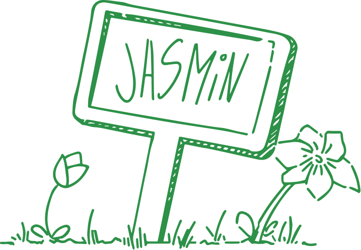 dessin de pancarte avec jasmin